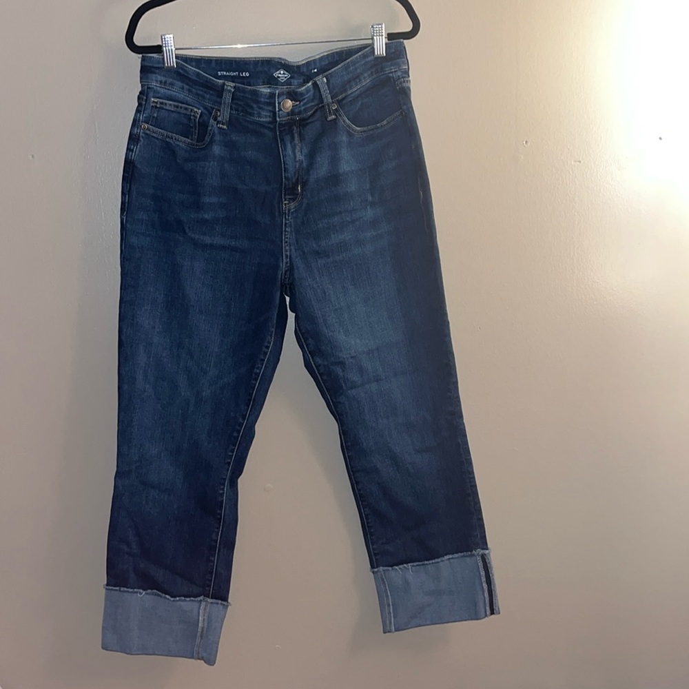 ST JOHN’S BAY WOMEN’S JEANS STRAIGHT LEG SIZE 14